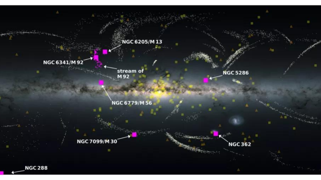 Shows The Gaia spacecraft