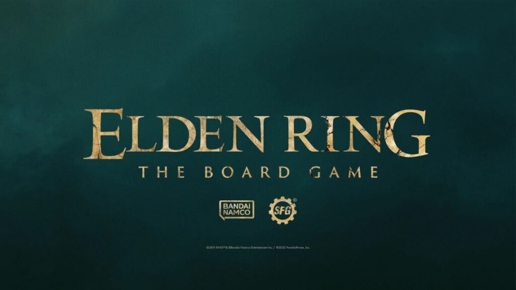 the Bandai Namco / SFG announcement for the Elden Ring Board Game.