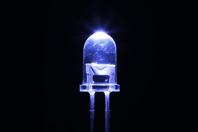 An image of a single Far-Ultraviolet LED developed by RIKEN.