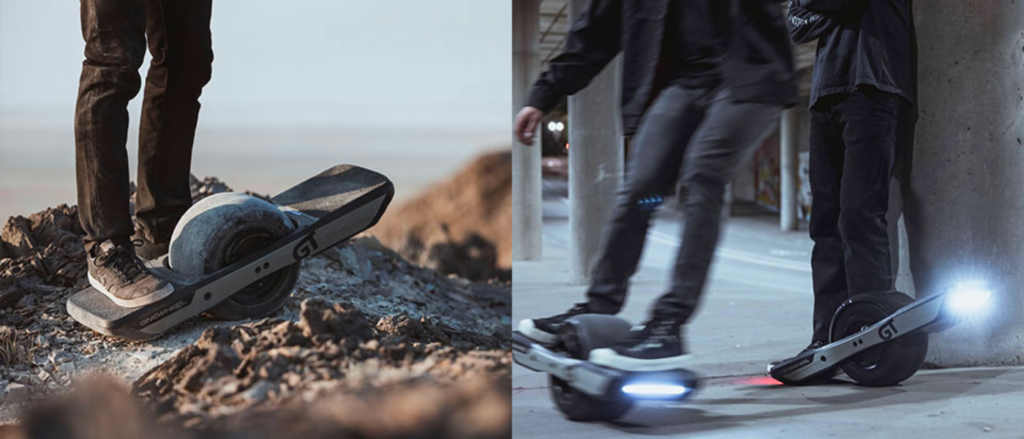 People riding the Onewheel GT