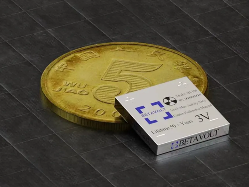 China Reveals Coin-Sized Nuclear Battery with 50-Year Lifespan