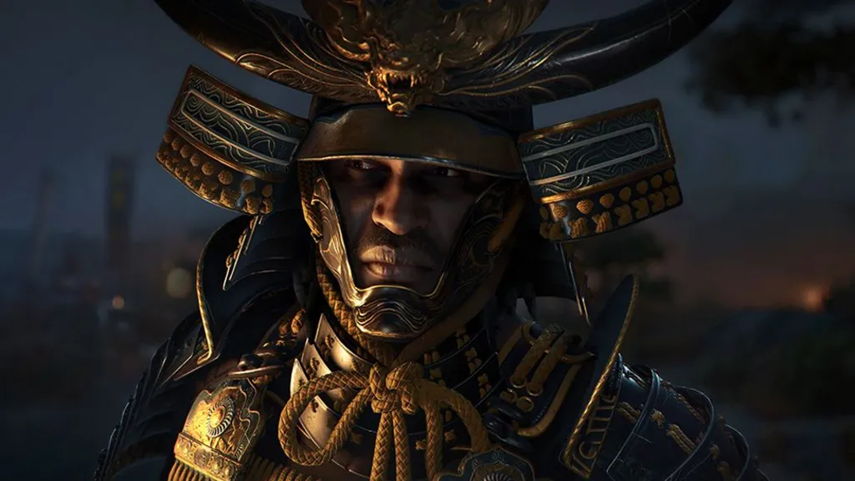 A dark-skinned colored man in samurai armor, this is Assassin