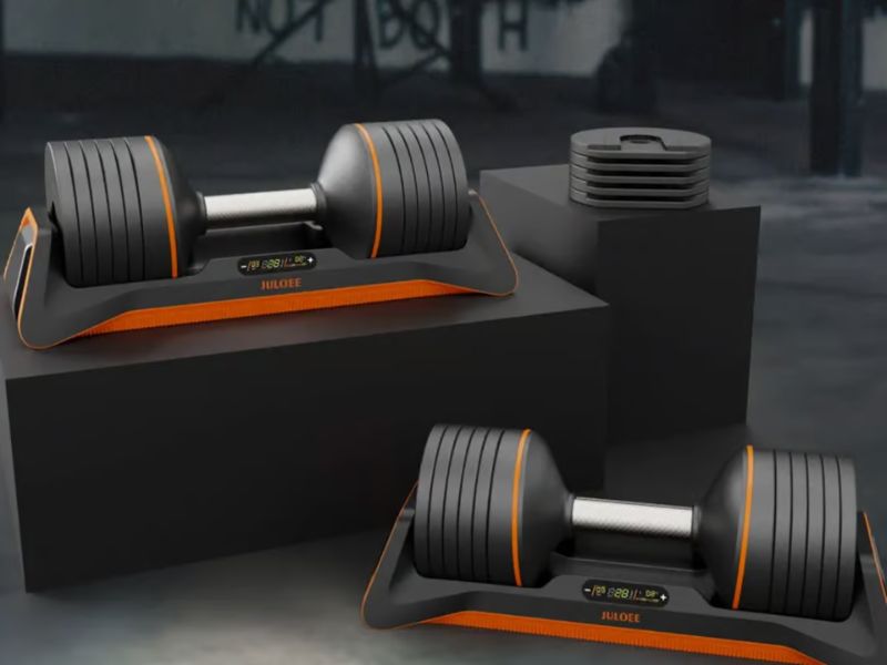 One-Button Weight Adjustment Makes These Dumbbells Smart