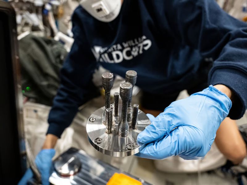 The ISS Successfully Completed the First 3D Metal Printing in Space