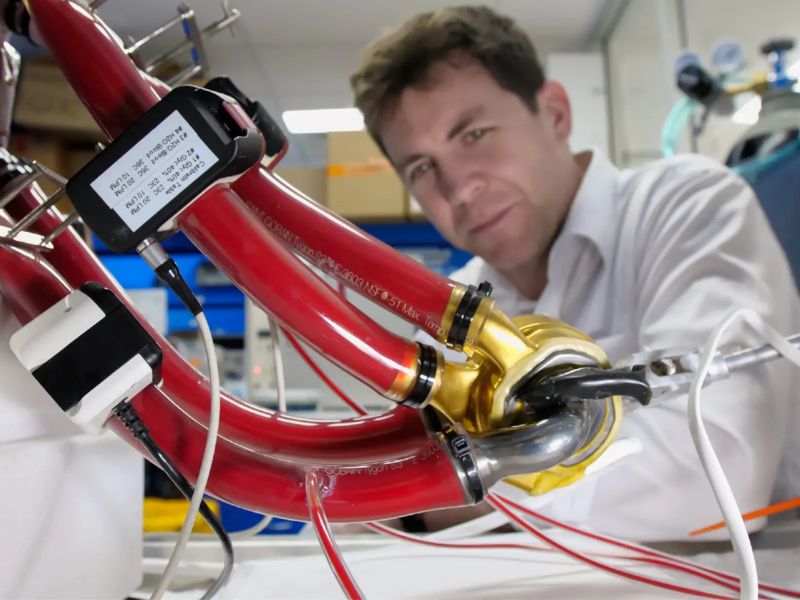 Patient Discharged with Titanium Heart Pumping Inside