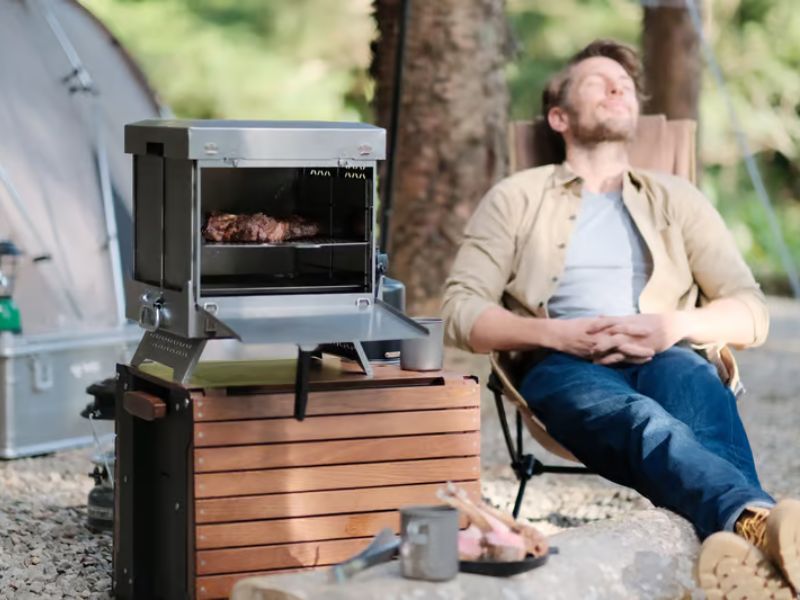 Next-Gen Portable Grill Cooks Like a Pro and Packs Down Like a Briefcase