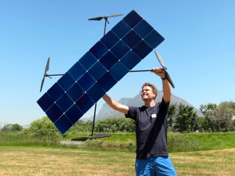 Battery-Less Drone Engineered to Soar as Long as the Sun is Out