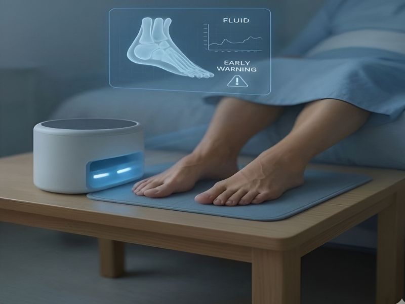 A new study has found that an at-home AI “foot-recognition” scanner may help prevent hospital admissions caused by heart failure.