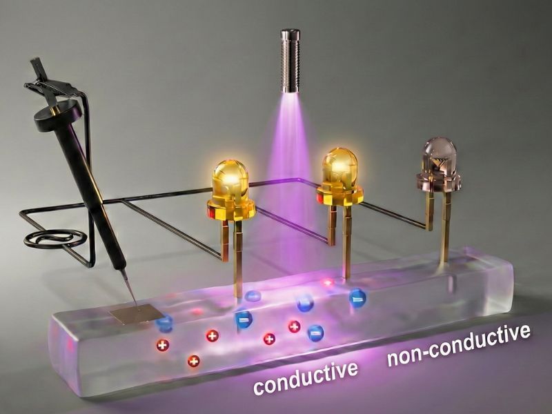 Unlike rigid electronics, living systems are soft and flexible. MIT engineers developed a biocompatible, flexible gel whose light-controlled conductivity could advance human-machine interfaces and soft robotics.