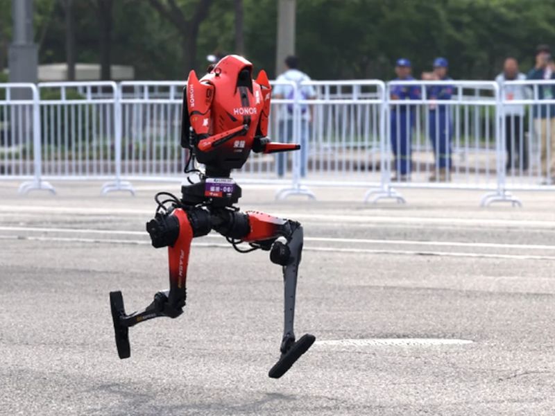 The days of mocking humanoid robots in sports may largely be over, as a group competing in a Beijing half marathon showed just how rapidly the technology has advanced in only a year. Although one robot had a disastrous start—tripping and falling apart right at the line—the record-breaking winner points to what lies ahead.