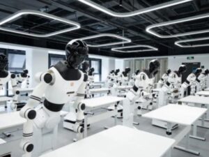 China has opened a school where humanoid robots learn real-world tasks