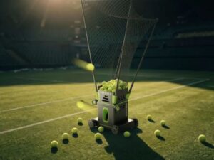 A tennis robot rallies with you—then analyzes and critiques your performance